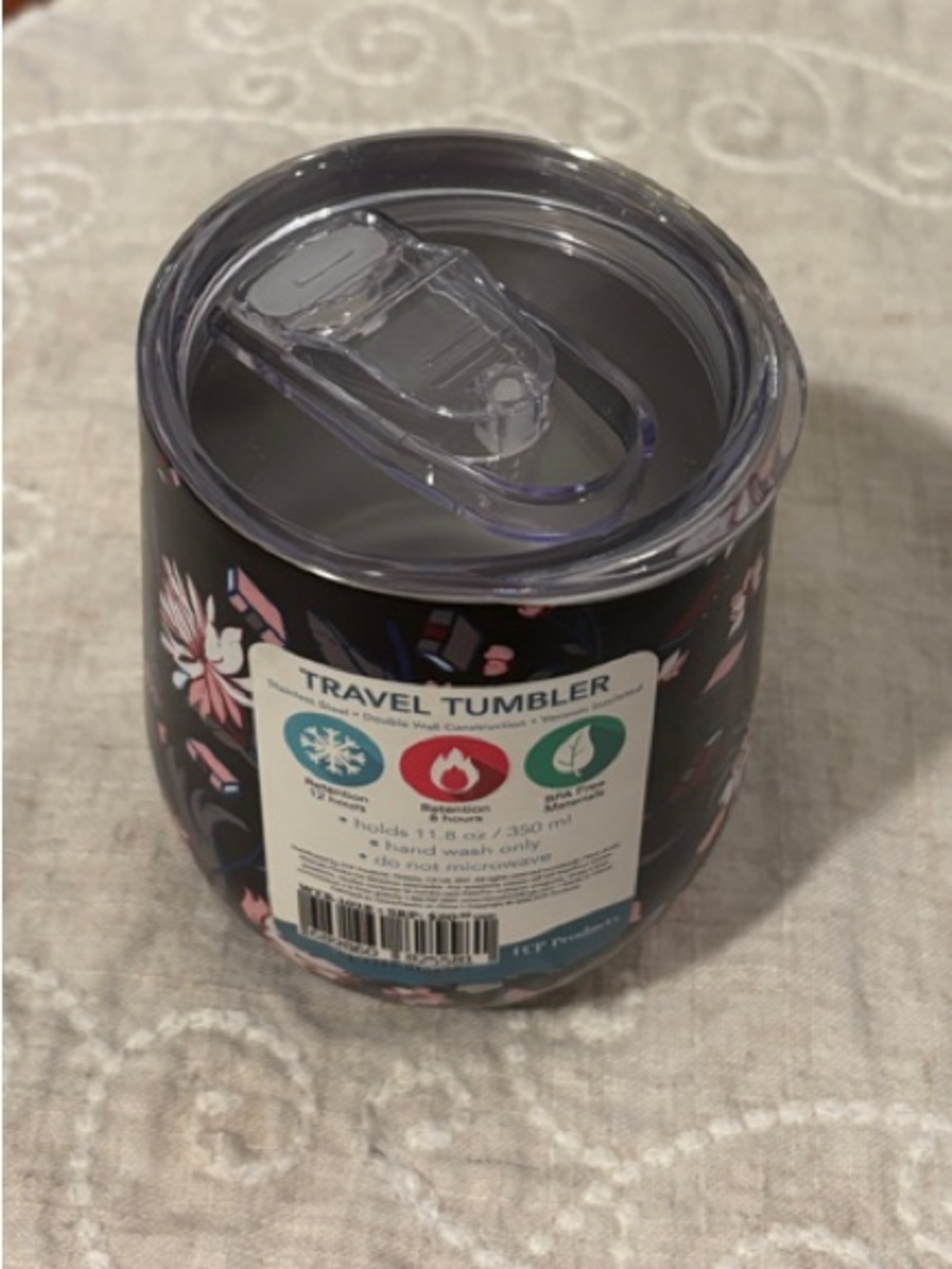 Floral with Books. Stemless Insulated Tumbler NWT - Picture 8 of 9